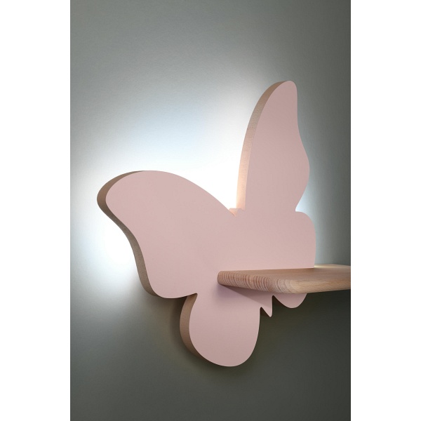 Butterfly Lampa Kinkiet 5W Led 4000K Iq Kids Różowy Candellux