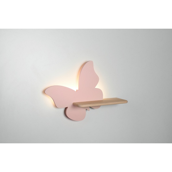 Butterfly Lampa Kinkiet 5W Led 4000K Iq Kids Różowy Candellux