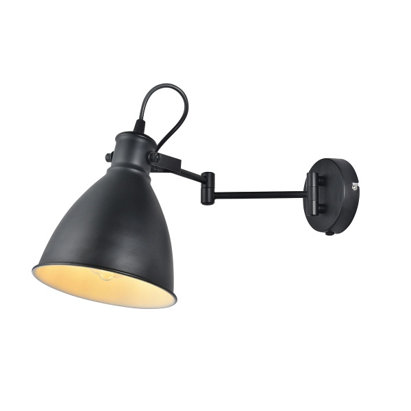 Espera Lampa Kinkiet 1X40W E27 Czarny Z Przewodem Przył. Z Wtyczką I Włącznikiem Candellux