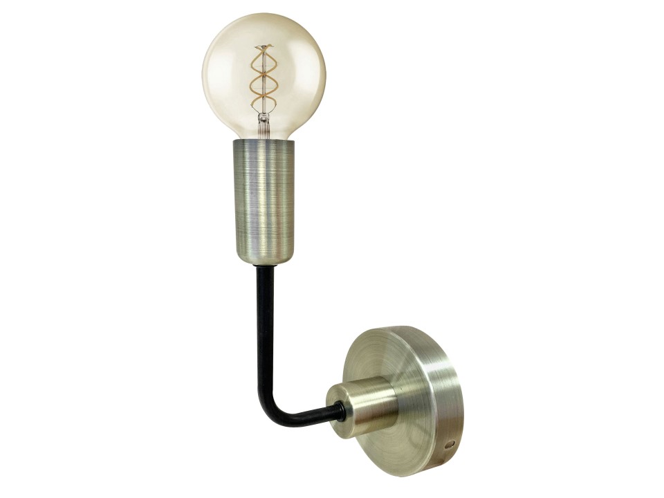 Saga Lampa Kinkiet Patyna+Matowy Czarny 1X40W E14 Candellux