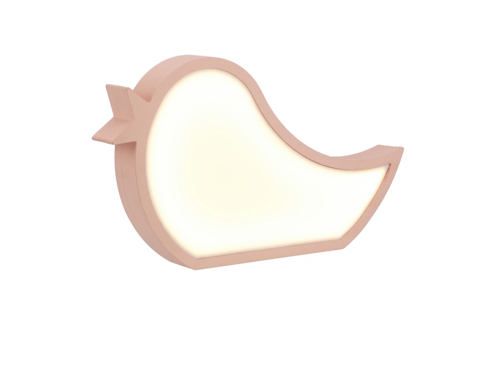 Bird Lampa Stołowa 12W Led 3000K Iq Kids Różówy Candellux