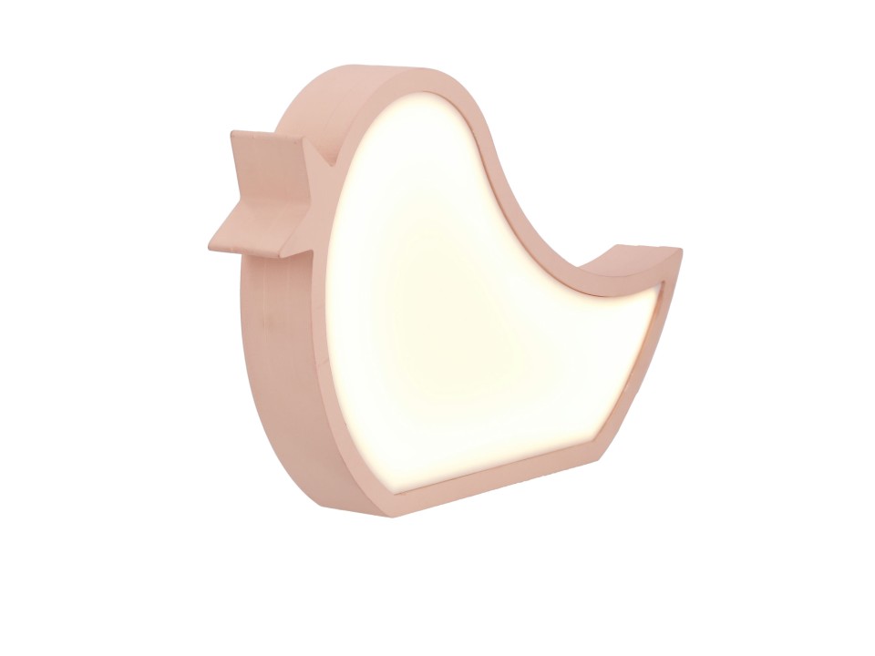 Bird Lampa Stołowa 12W Led 3000K Iq Kids Różówy Candellux