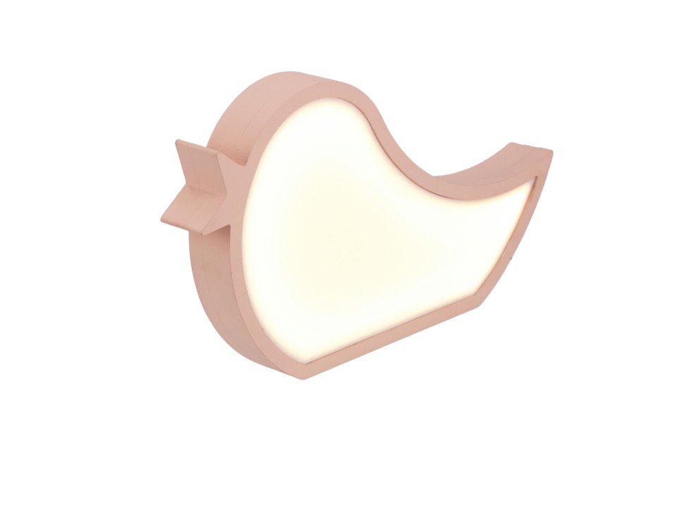 Bird Lampa Stołowa 12W Led 3000K Iq Kids Różówy Candellux