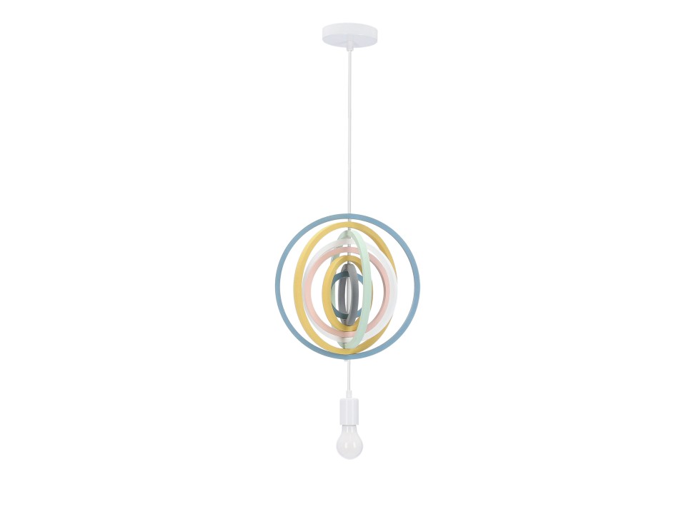 Hoops 8 Lampa Wisząca 1X20W E27 Iq Kids Mix Kolor Candellux