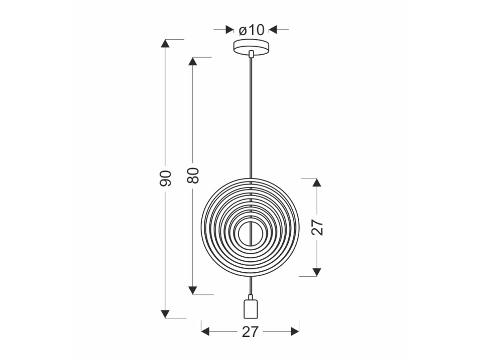 Hoops 8 Lampa Wisząca 1X20W E27 Iq Kids Mix Kolor Candellux
