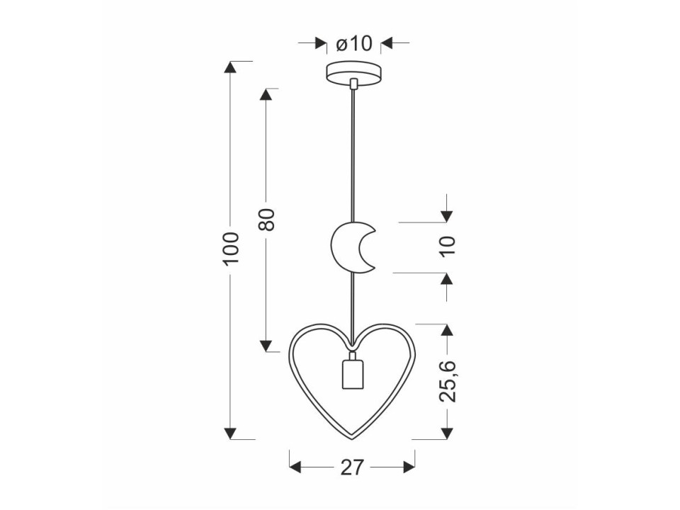 Single Hm Lampa Wisząca 1X20W E27 Iq Kids Różowy+Biały Candellux