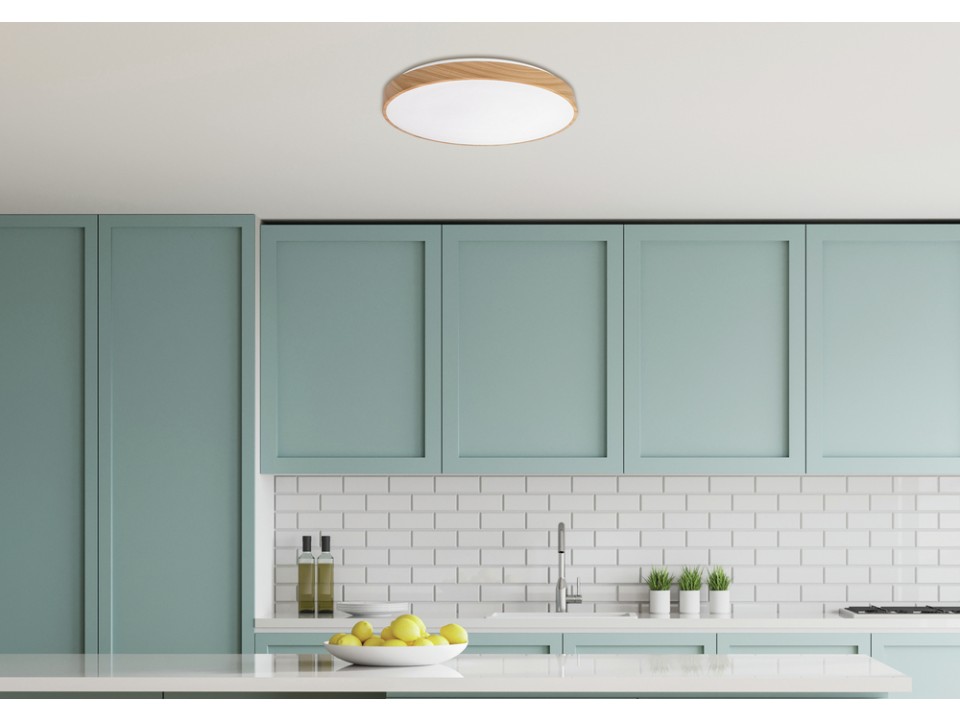 Figaro Lampa Sufitowa Plafon Drew. 24W Led 3000/4500/6000K 38Cm Kl. Biały, Pilot Candellux
