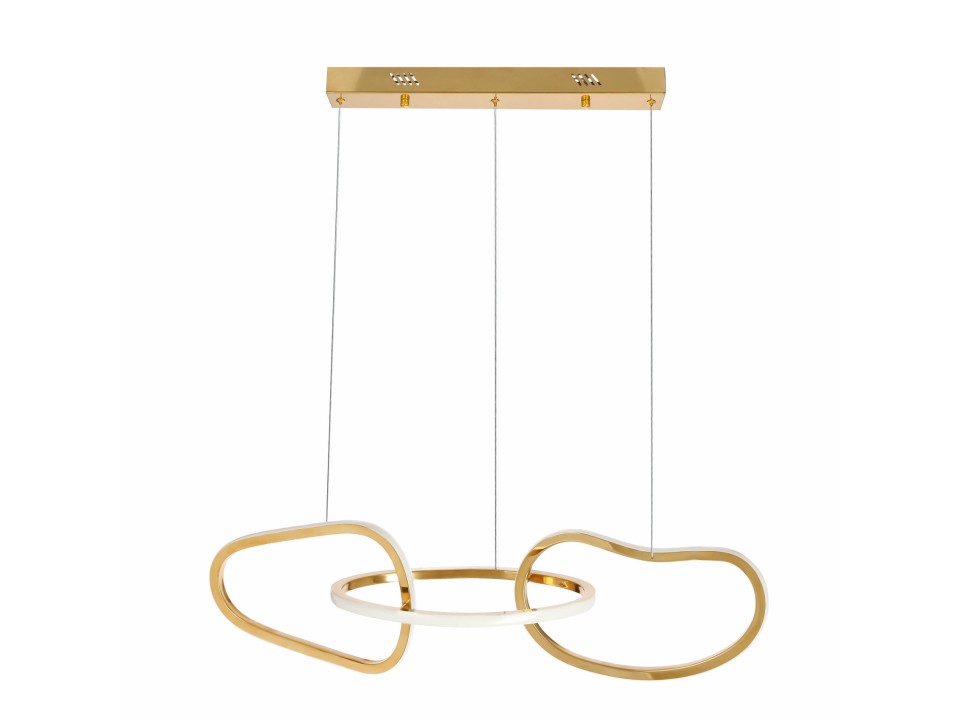 Anneli Lampa Wisząca Francuskie Złoto 30W Led 3000K Maskownica Biała Candellux