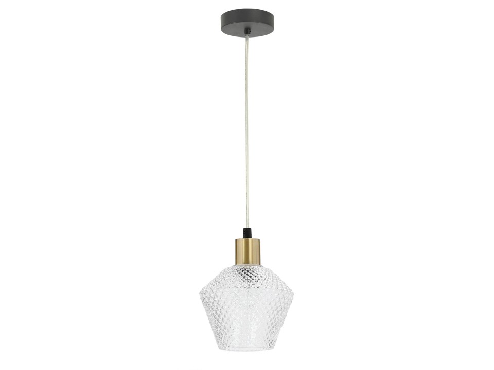 Greniko Lampa Wisząca Czarny 1X40W E14 Klosz Bezbarwny Candellux