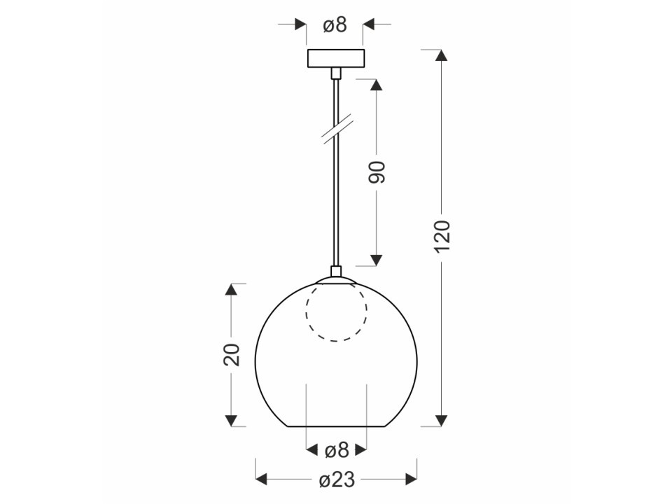 Brin Lampa Sufitowa Czarny 1X15W G9 Klosz Dymiony+Biały Candellux