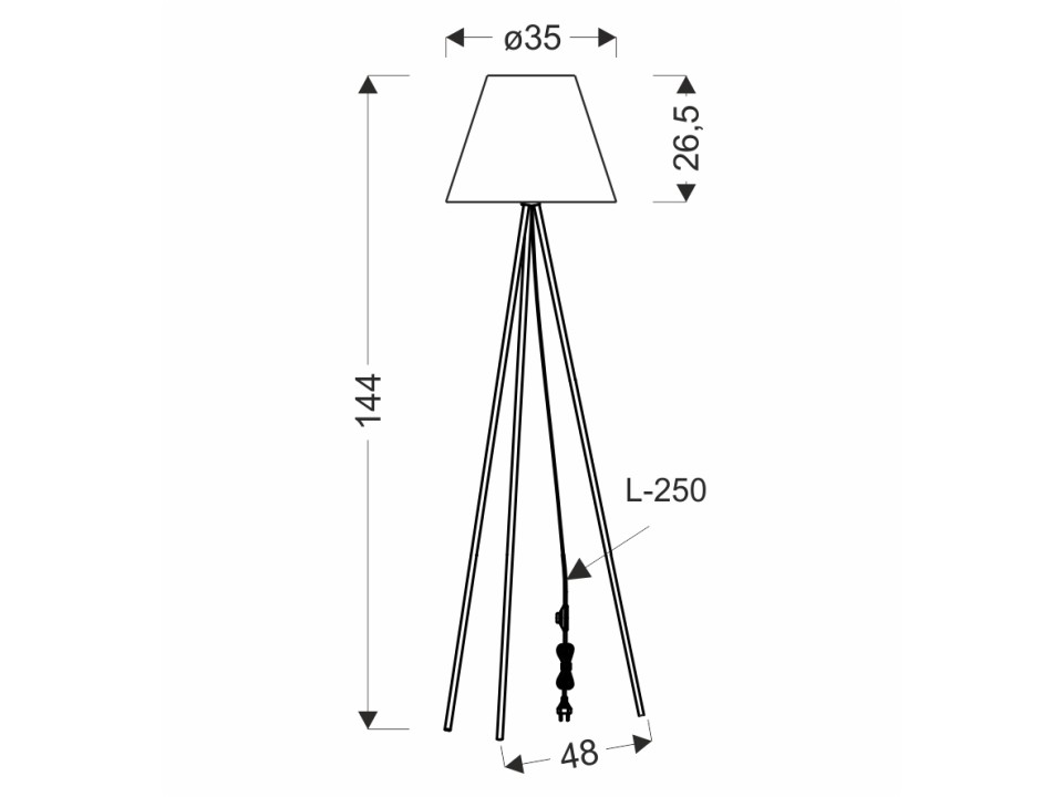 Platino Lampa Podłogowa Czarny 1X40W E27 Abażur Srebrny Candellux