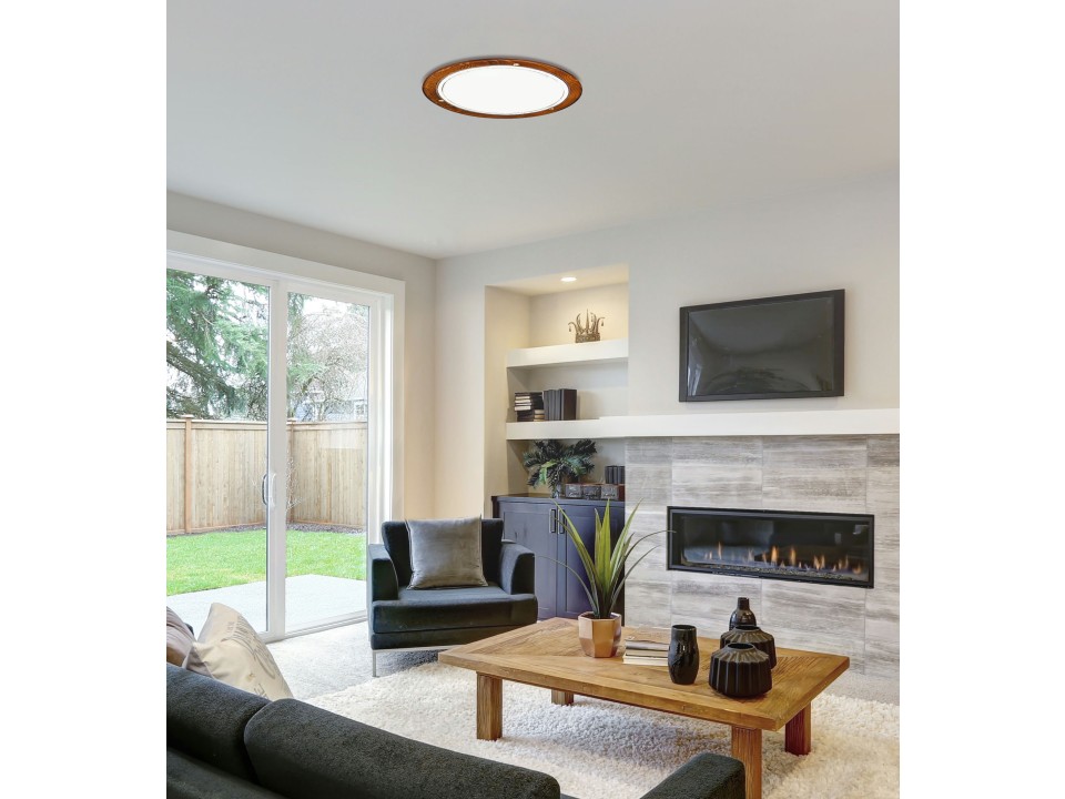 1030 Lampa Sufitowa Plafon30 Drewno Standard 1X60W E27 Dąb Candellux