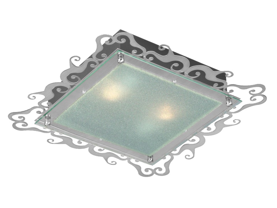 Casablanca Plafon 2X60W E27 38Cm Satyna Kwadrat Candellux