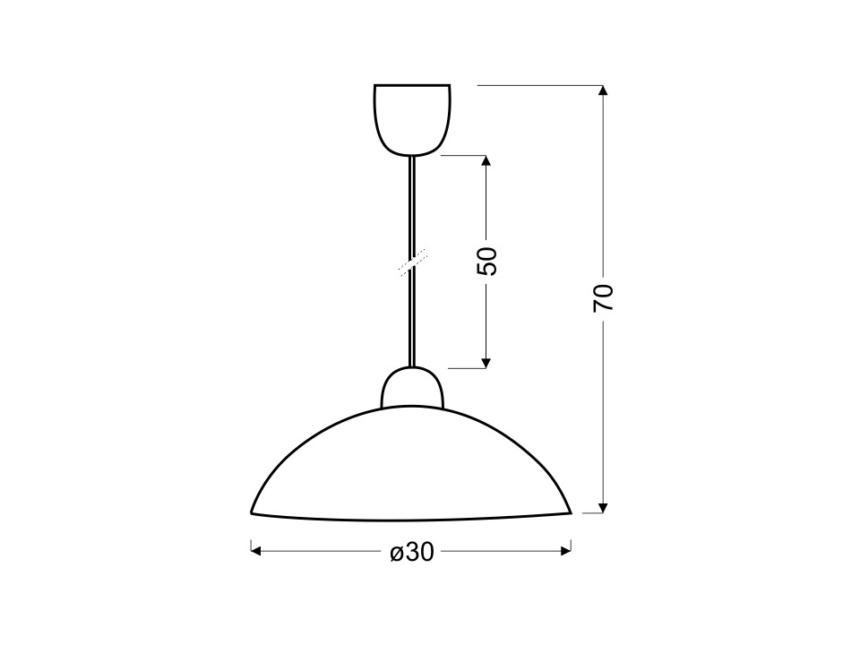Lukrecja Lampa Wisząca 1X60W E27 Candellux