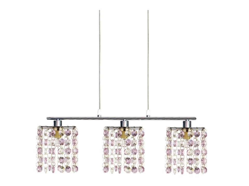 Classic Zwis 3X40W G9 Fioletowy Candellux