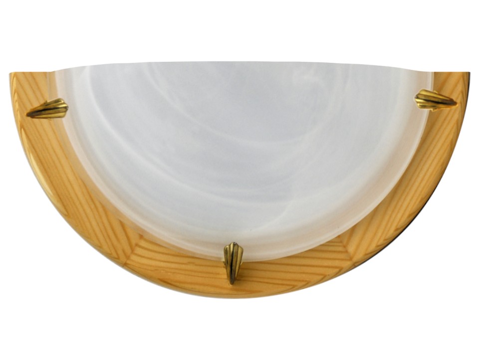 Duna Lampa Sufitowa Plafon1/2 Sosna Alabaster 1X60W Candellux