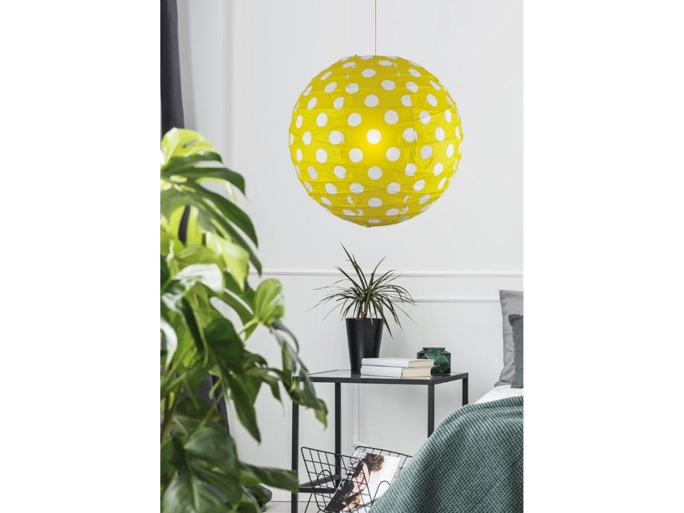 Abażur Papierowy-Kokon 40 Żółty Punti Candellux