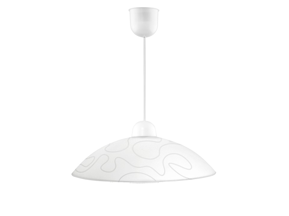 Malibu 40 Lampa Wisząca 1X60W E27 Biały Candellux