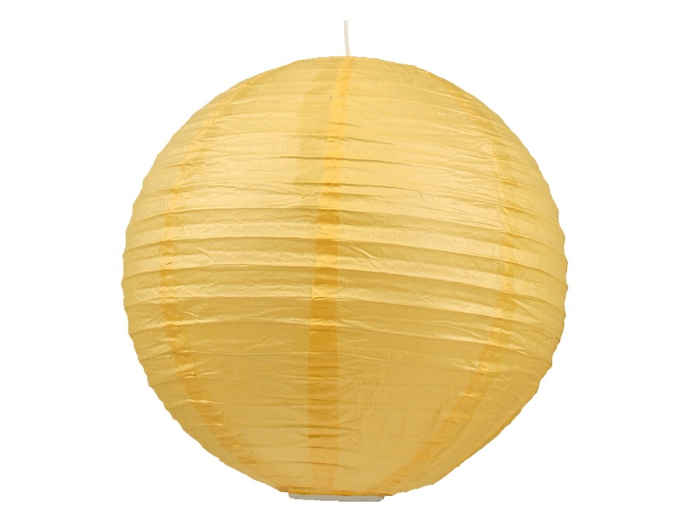 Abażur Papierowy-Kokon Kula Papierowa 60 Żółty Candellux