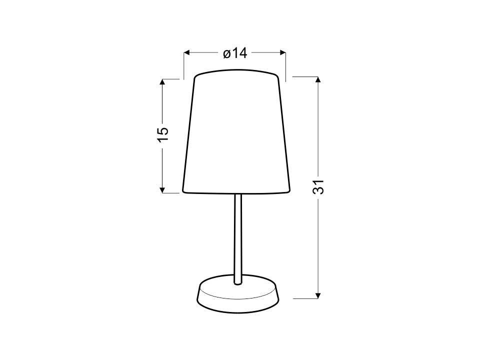 Gala Lampa 1X40W E14 Zielona W Kropki Candellux