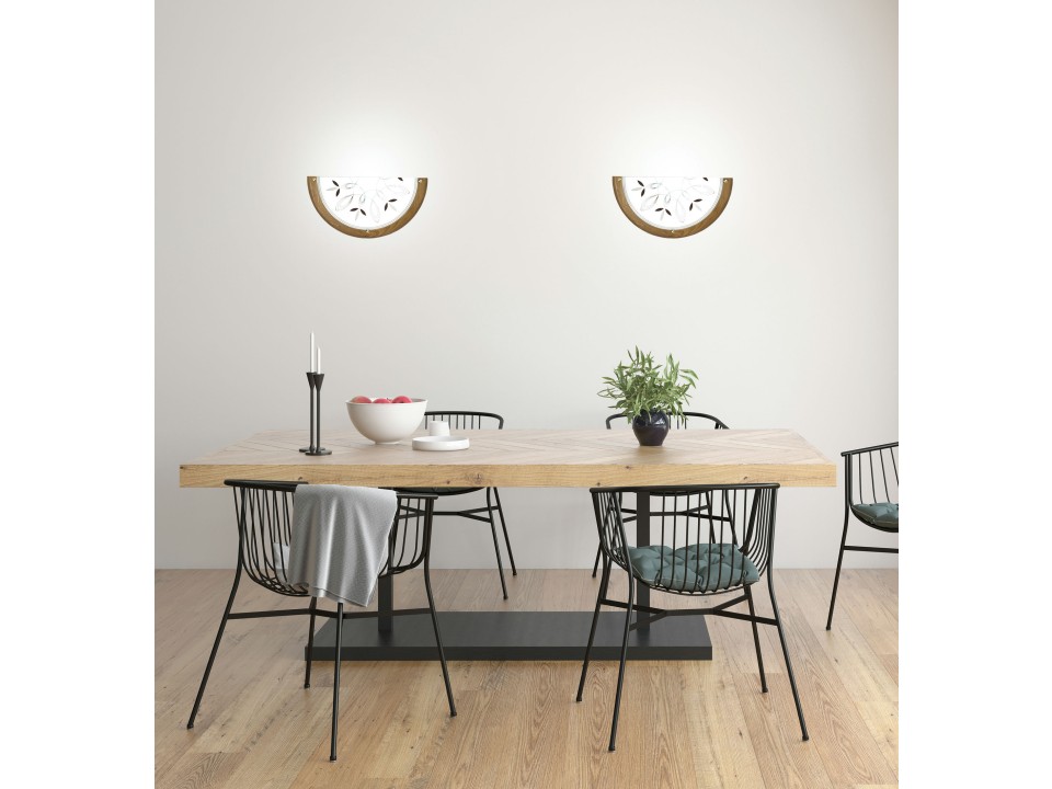 Rustica Plafon 0,5 Drewno Standard 1X60 W E27 Dąb Indeks Obi Candellux