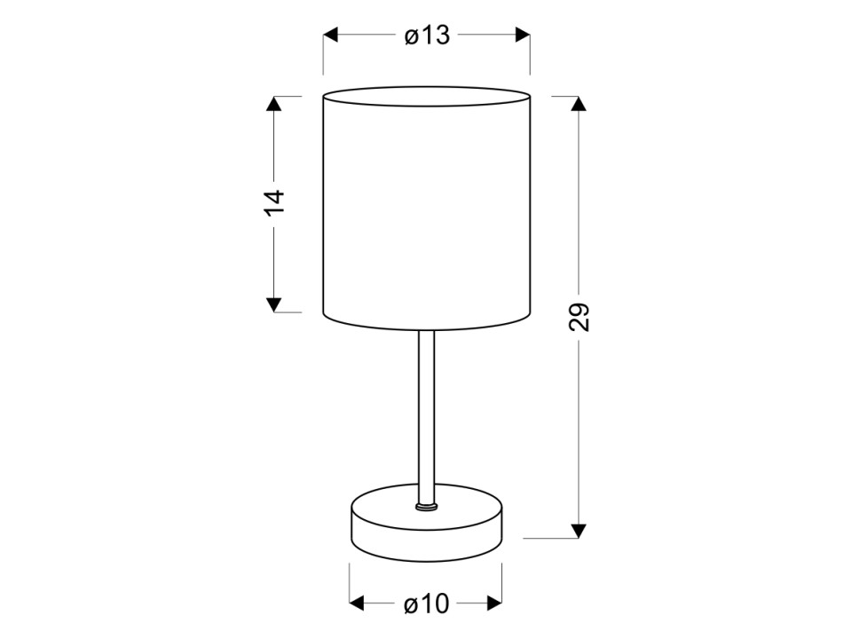 Emily Lampa Gabinetowa 1X40W E14 Biała Candellux