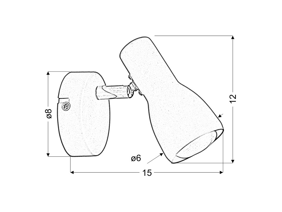 Picardo Lampa Kinkiet 1X40W E14 Szaro Srebrny Candellux