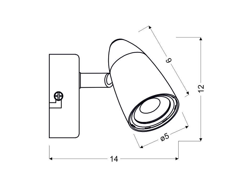 Liberty Lampa Kinkiet 1X4W Led Chrom Candellux