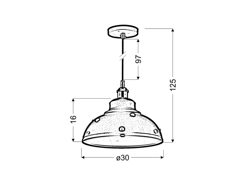 Scrimi 3 Zwis 30 1X40W E27 Czarny Candellux