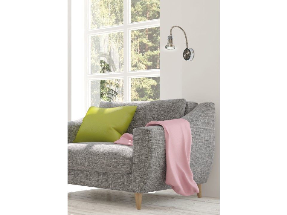Arkon Kink Na Wysięgniku Gu10 1X50W Sat Nik+Chrom Bez Żarówek Candellux
