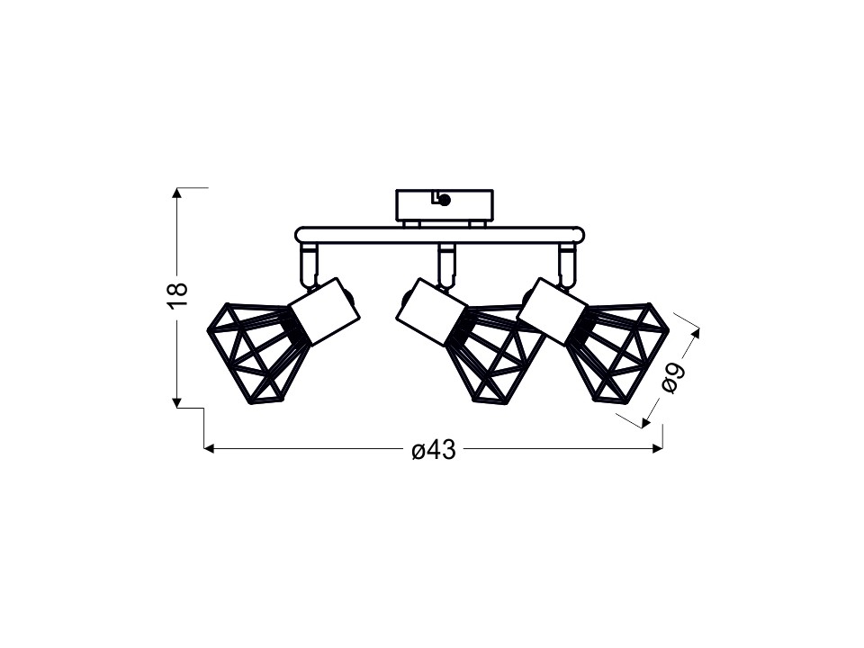 Verve Spirala 3X40W E14 Matowy Szary Candellux