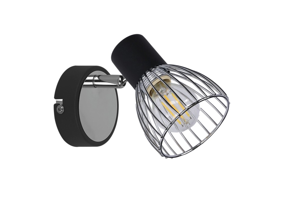 Modo Lampa Kinkiet 1X40W E14 Czarny+Chrom Candellux