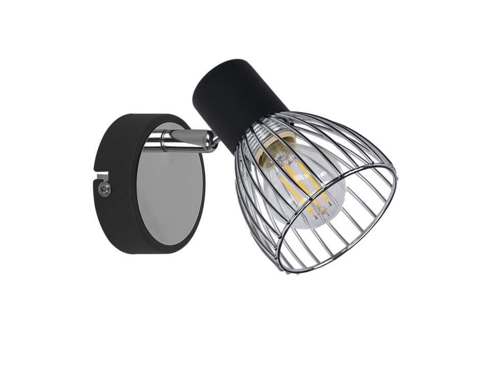 Modo Lampa Kinkiet 1X40W E14 Czarny+Chrom Candellux