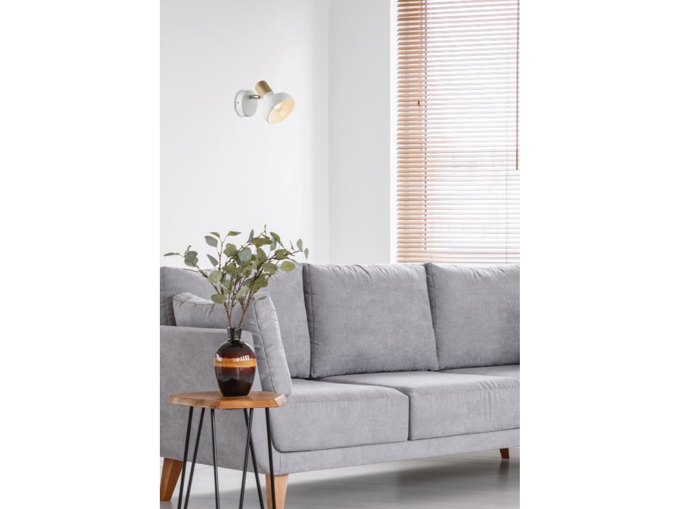 Puerto Lampa Kinkiet 1X40W E14 Biały Candellux