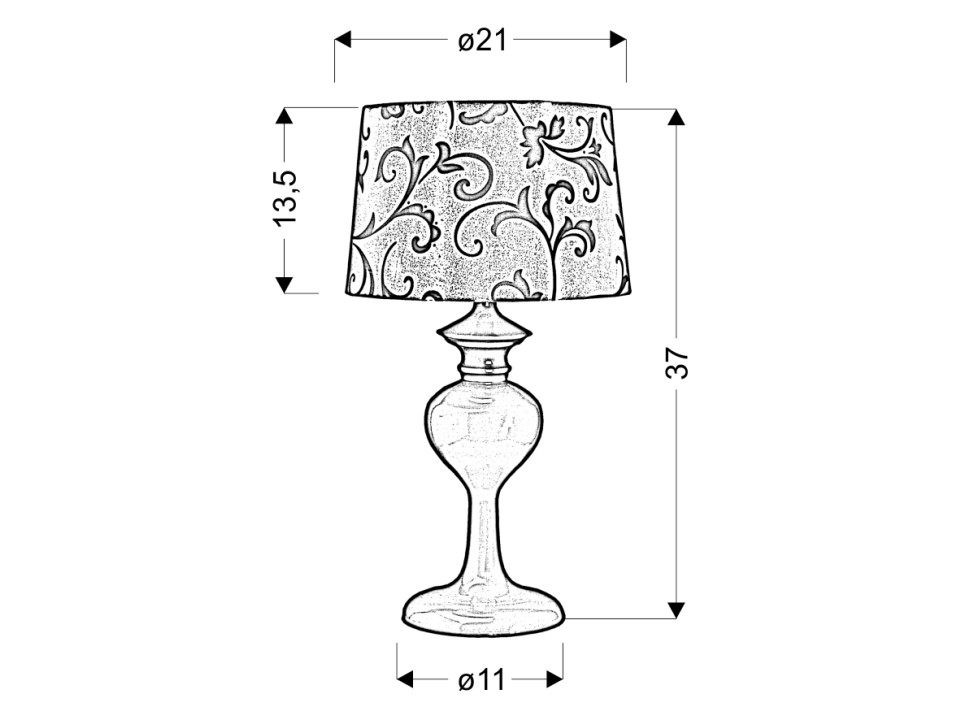 Berkane Lampa 1X40W E14 Szary/Szary Candellux