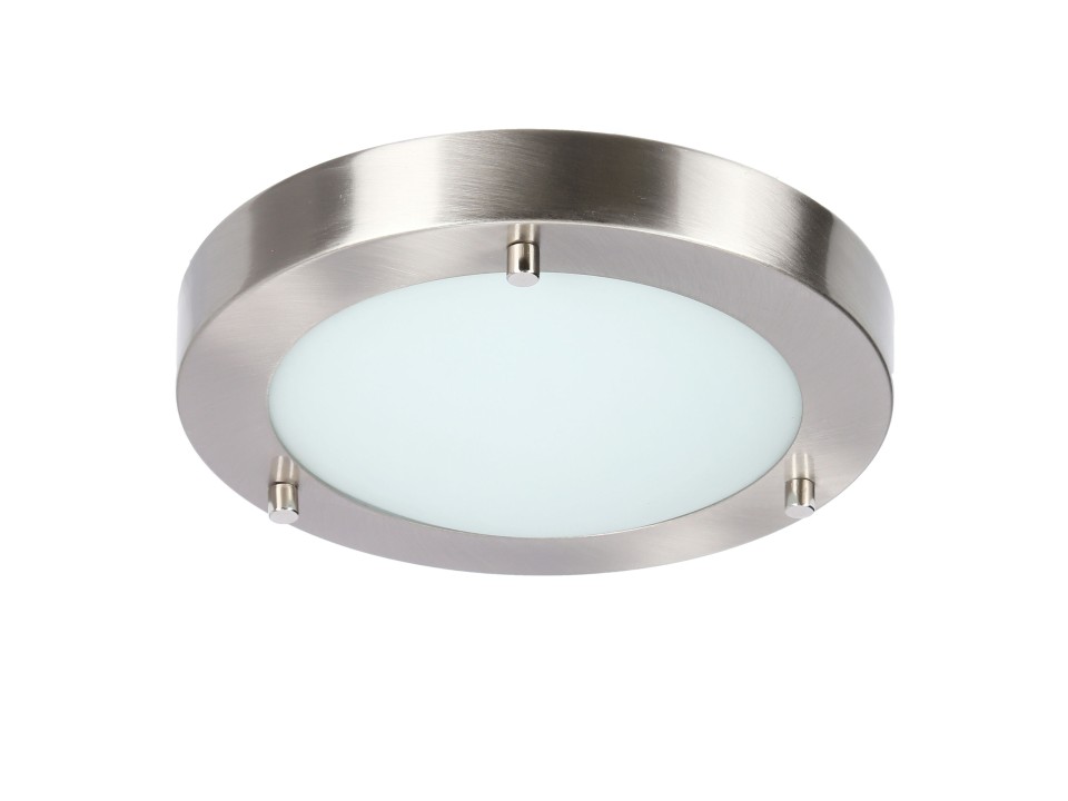Aquila Lampa Sufitowa Plafon 18 1X40W G9 Satyna Nikiel Ip44 (Bż) Candellux