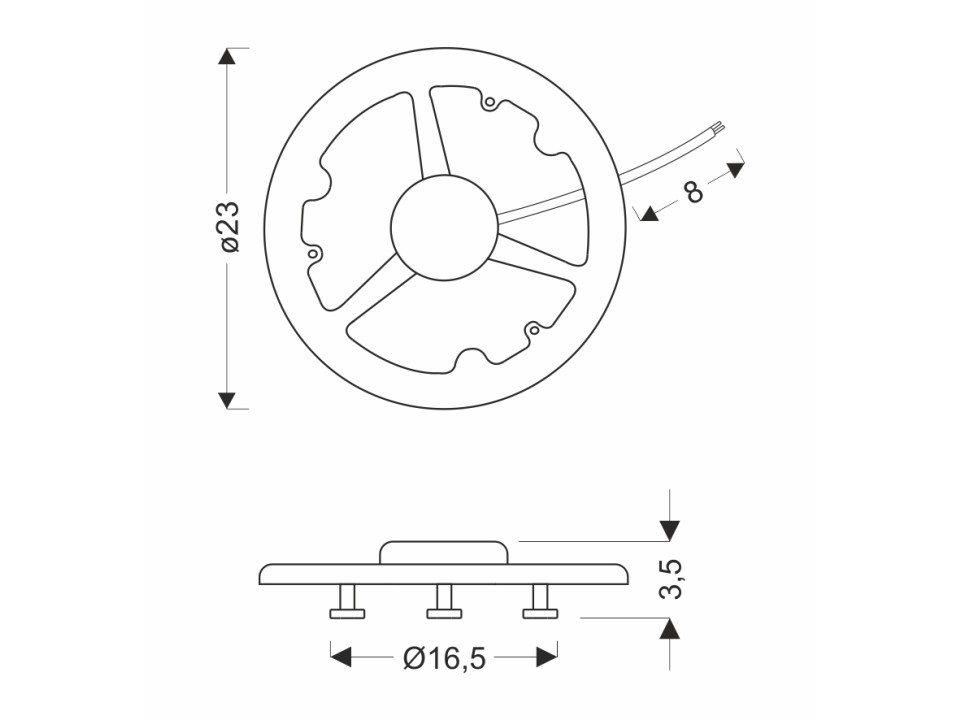 Panel Merc03 24W Led 23Cm 3000K Candellux