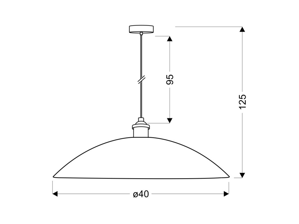 Dexter Lampa Wisząca 1X60W E27 Candellux