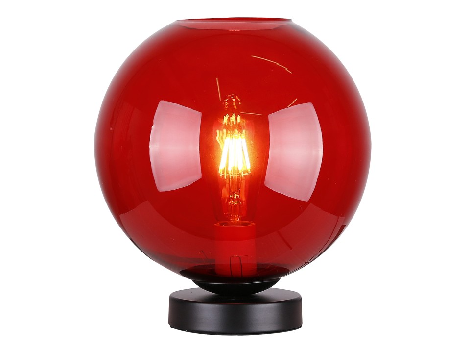 Globe Lampka Gabinetowa 1X60W E27 Czerwony Candellux