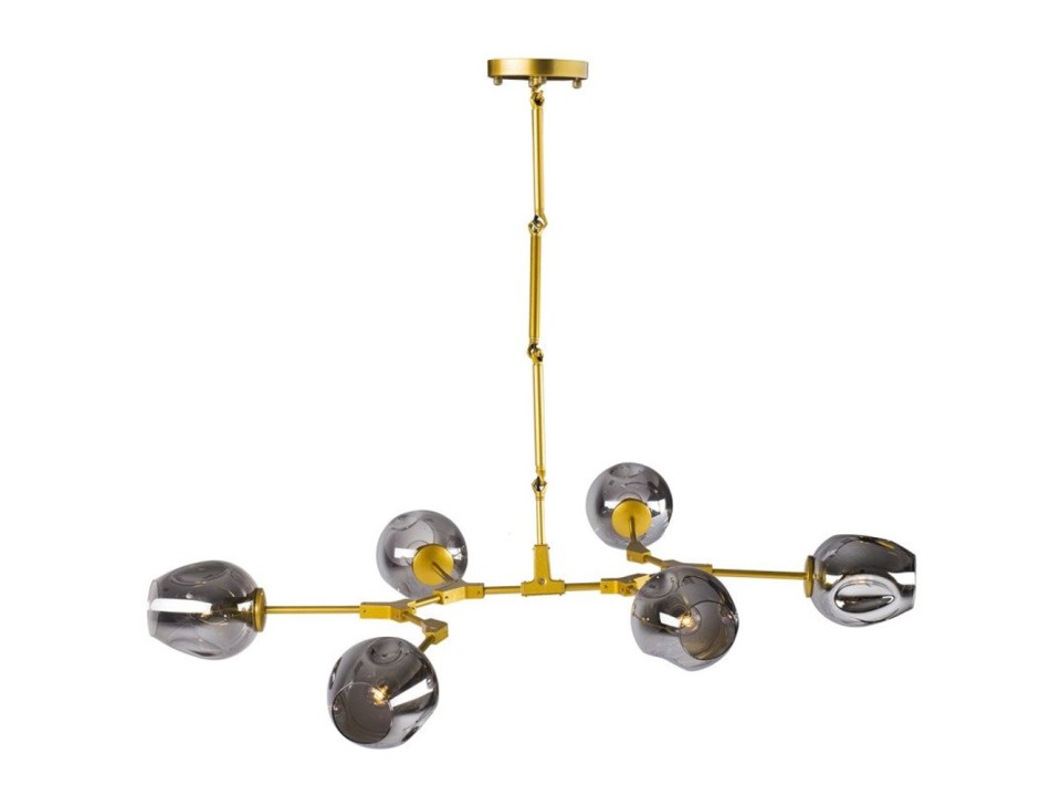 Lampa wisząca MODERN ORCHID-6 złoto szara 130 cm Step Into Design