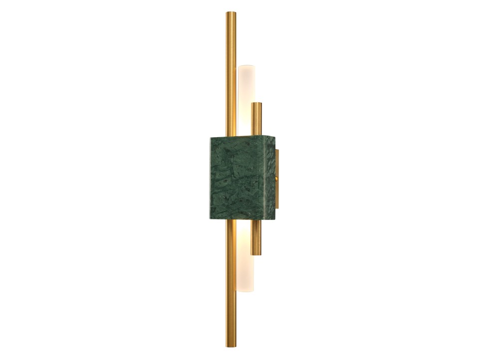 Lampa ścienna ELLIE LED marmurowa zielono złota 50 cm Step Into Design