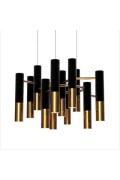 Lampa wisząca GOLDEN PIPE-13 czarno złota 60 cm Step Into Design