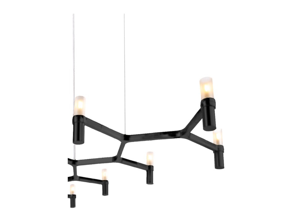 Lampa wisząca CANDLES-10 czarna 165 cm Step Into Design
