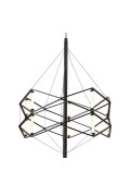 Lampa wisząca SPACE LED czarna 60 cm Step Into Design