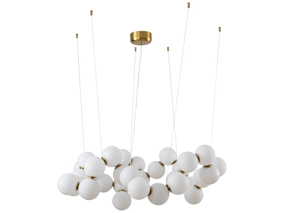 Lampa wisząca CORALLI-100 biało-mosiężna 100 cm Step Into Design