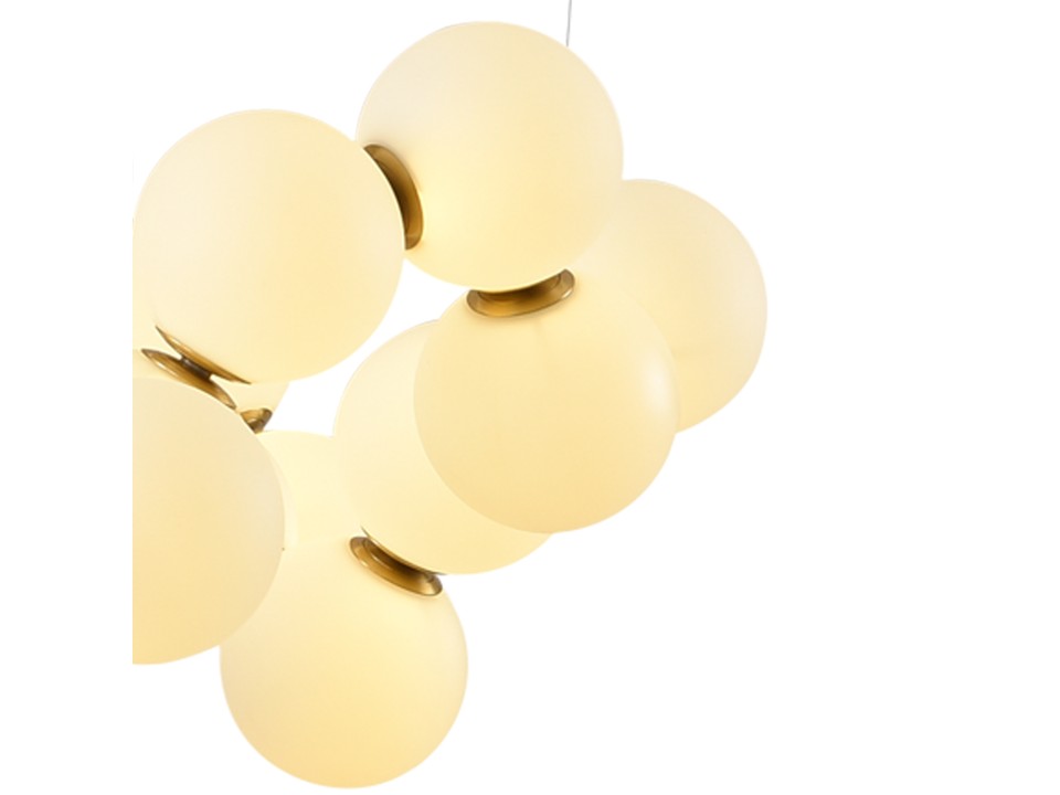 Lampa wisząca CORALLI-100 biało-mosiężna 100 cm Step Into Design