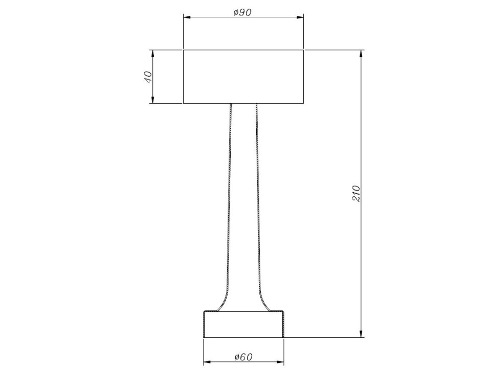 Lampa stołowa TAVOLO A LED dotykowa złota 21 cm Step Into Design