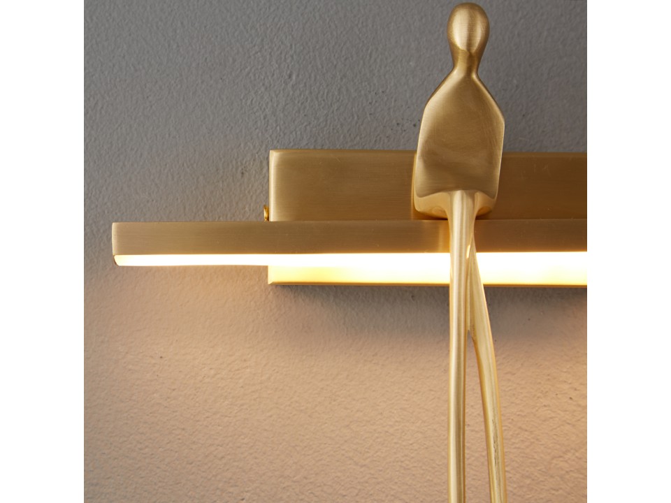 Lampa ścienna AMICI złota 31 cm Step Into Design