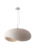 Lampa wisząca STONE FLAT biała 40 cm Step Into Design