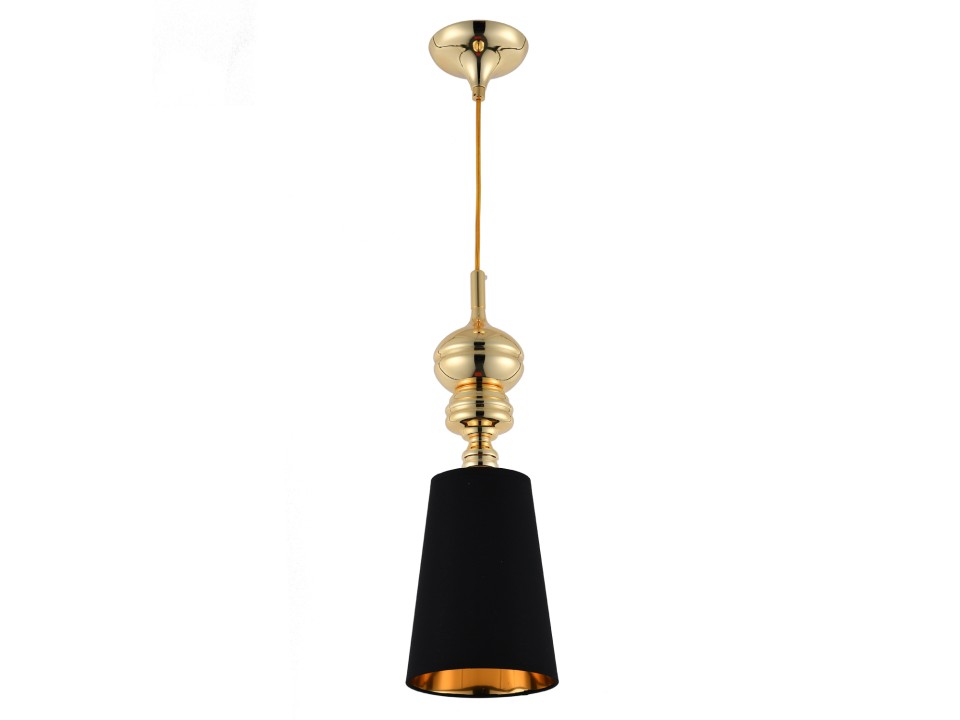 Lampa wisząca QUEEN-1 złoto czarna 18 cm Step Into Design